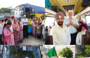 ਸ਼ਰਧਾਲੂਆਂ ਦੀਆਂ ਧਾਰਮਿਕ ਭਾਵਨਾਵਾਂ ਦਾ ਸਨਮਾਨ ਕਰ ਰਹੀ ਹੈ ਪੰਜਾਬ ਸਰਕਾਰ: ਡਾ. ਬਲਬੀਰ ਸਿੰਘ ਪਟਿਆਲਾ, 31 ਮਈ (ਜਿੱਤੇਸ ਜੌਲੀ) ਪੰਜਾਬ ਦੇ ਸਿਹਤ ਅਤੇ ਪਰਿਵਾਰ ਭਲਾਈ ਮੰਤਰੀ ਡਾ. ਬਲਬੀਰ ਸਿੰਘ ਨੇ ਅੱਜ ਪਟਿਆਲਾ ਦਿਹਾਤੀ ਦੇ ਵਾਰਡ ਨੰਬਰ 4, ਸਿੱਧੂ ਕਲੋਨੀ ਅਤੇ ਮਨਜੀਤ ਨਗਰ ਤੋਂ ਮੁੱਖ ਮੰਤਰੀ ਤੀਰਥ ਯਾਤਰਾ ਯੋਜਨਾ ਤਹਿਤ ਸ਼ਰਧਾਲੂਆਂ ਦੀ ਬੱਸ ਨੂੰ ਹਰੀ ਝੰਡੀ ਦੇ ਕੇ ਰਵਾਨਾ ਕੀਤਾ। ਇਸ ਮੌਕੇ ਵੱਡੀ ਗਿਣਤੀ ਵਿੱਚ ਇਲਾਕਾ ਵਾਸੀ ਅਤੇ ਸ਼ਰਧਾਲੂ ਹਾਜ਼ਰ ਸਨ, ਜਿਨ੍ਹਾਂ ਵਿੱਚ ਯੋਜਨਾ ਪ੍ਰਤੀ ਖਾਸਾ ਉਤਸ਼ਾਹ ਵੇਖਣ ਨੂੰ ਮਿਲਿਆ। ਇਸ ਮੌਕੇ ਸੰਬੋਧਨ ਕਰਦਿਆਂ ਡਾ. ਬਲਬੀਰ ਸਿੰਘ ਨੇ ਕਿਹਾ ਕਿ ਪੰਜਾਬ ਸਰਕਾਰ ਮੁੱਖ ਮੰਤਰੀ ਸ੍ਰ ਭਗਵੰਤ ਸਿੰਘ ਮਾਨ ਦੀ ਅਗਵਾਈ ਹੇਠ ਲੋਕ-ਭਲਾਈ ਅਤੇ ਲੋਕਾਂ ਦੀਆਂ ਧਾਰਮਿਕ ਭਾਵਨਾਵਾਂ ਦਾ ਸਨਮਾਨ ਕਰਨ ਲਈ ਵਚਨਬੱਧ ਹੈ। ਉਨ੍ਹਾਂ ਕਿਹਾ ਕਿ ਮੁੱਖ ਮੰਤਰੀ ਤੀਰਥ ਯਾਤਰਾ ਯੋਜਨਾ ਰਾਹੀਂ ਪੰਜਾਬ ਦੇ ਹਜ਼ਾਰਾਂ ਸ਼ਰਧਾਲੂਆਂ ਨੂੰ ਵੱਖ-ਵੱਖ ਧਾਰਮਿਕ ਅਸਥਾਨਾਂ ਦੇ ਦਰਸ਼ਨ ਕਰਨ ਦਾ ਸੁਨਹਿਰੀ ਮੌਕਾ ਮਿਲ ਰਿਹਾ ਹੈ। ਇਸ ਯੋਜਨਾ ਅਧੀਨ ਅੱਜ ਰਵਾਨਾ ਹੋਈ ਬੱਸ ਵਿੱਚ ਸ਼ਾਮਲ ਸ਼ਰਧਾਲੂ ਸ੍ਰੀ ਦਰਬਾਰ ਸਾਹਿਬ ਅੰਮ੍ਰਿਤਸਰ, ਦੁਰਗਿਆਣਾ ਮੰਦਰ ਅਤੇ ਹੋਰ ਪ੍ਰਮੁੱਖ ਧਾਰਮਿਕ ਸਥਾਨਾਂ ਦੇ ਦਰਸ਼ਨ ਕਰਨਗੇ। ਡਾ. ਬਲਬੀਰ ਸਿੰਘ ਨੇ ਦੱਸਿਆ ਕਿ ਇਸ ਯੋਜਨਾ ਦਾ ਲਾਭ ਖ਼ਾਸ ਤੌਰ ’ਤੇ ਉਨ੍ਹਾਂ ਲੋਕਾਂ ਨੂੰ ਮਿਲ ਰਿਹਾ ਹੈ ਜੋ ਆਰਥਿਕ ਜਾਂ ਹੋਰ ਕਾਰਨਾਂ ਕਰਕੇ ਧਾਰਮਿਕ ਅਸਥਾਨਾਂ ਦੇ ਦਰਸ਼ਨ ਕਰਨ ਤੋਂ ਵਾਂਝੇ ਰਹਿ ਜਾਂਦੇ ਹਨ। ਸਿਹਤ ਮੰਤਰੀ ਨੇ ਕਿਹਾ ਕਿ ਪੰਜਾਬ ਸਰਕਾਰ ਵੱਲੋਂ ਸ਼ੁਰੂ ਕੀਤੀ ਗਈ ਇਹ ਲੋਕ-ਭਲਾਈ ਸਕੀਮ ਲੋਕਾਂ ਵਿੱਚ ਕਾਫ਼ੀ ਹਰਮਨਪਿਆਰੀ ਸਾਬਤ ਹੋ ਰਹੀ ਹੈ ਅਤੇ ਇਲਾਕਾ ਵਾਸੀਆਂ ਵੱਲੋਂ ਇਸ ਨੂੰ ਭਰਵਾਂ ਸਹਿਯੋਗ ਅਤੇ ਸ਼ਲਾਘਾ ਮਿਲ ਰਹੀ ਹੈ। ਉਨ੍ਹਾਂ ਕਿਹਾ ਕਿ ਲੋਕਾਂ ਦੀਆਂ ਭਾਵਨਾਵਾਂ ਅਤੇ ਉਮੀਦਾਂ ਨੂੰ ਧਿਆਨ ਵਿੱਚ ਰੱਖਦਿਆਂ ਸਰਕਾਰ ਅਜਿਹੀਆਂ ਹੋਰ ਭਲਾਈ ਯੋਜਨਾਵਾਂ ਵੀ ਲਗਾਤਾਰ ਲਾਗੂ ਕਰ ਰਹੀ ਹੈ। ਸ਼ਰਧਾਲੂਆਂ ਨੇ ਪੰਜਾਬ ਸਰਕਾਰ ਅਤੇ ਮੁੱਖ ਮੰਤਰੀ ਸ੍ਰੀ ਭਗਵੰਤ ਸਿੰਘ ਮਾਨ ਦਾ ਧੰਨਵਾਦ ਕਰਦਿਆਂ ਕਿਹਾ ਕਿ ਇਸ ਯੋਜਨਾ ਕਾਰਨ ਉਨ੍ਹਾਂ ਨੂੰ ਧਾਰਮਿਕ ਅਸਥਾਨਾਂ ਦੇ ਦਰਸ਼ਨ ਕਰਨ ਦਾ ਸੁਨਹਿਰੀ ਮੌਕਾ ਮਿਲਿਆ ਹੈ। ਉਨ੍ਹਾਂ ਕਿਹਾ ਕਿ ਇਹ ਯੋਜਨਾ ਸਮਾਜ ਦੇ ਹਰ ਵਰਗ ਲਈ ਲਾਭਦਾਇਕ ਸਾਬਤ ਹੋ ਰਹੀ ਹੈ। ਇਸ ਮੌਕੇ ਵਾਰਡ ਨੰਬਰ 4 ਤੋਂ ਐਮ.ਸੀ. ਮਨਦੀਪ ਸਿੰਘ ਵਿਰਦੀ ਵੀ ਵਿਸ਼ੇਸ਼ ਤੌਰ ’ਤੇ ਮੌਜੂਦ ਸਨ। ਉਨ੍ਹਾਂ ਨੇ ਵੀ ਇਸ ਲੋਕ-ਹਿਤੈਸ਼ੀ ਯੋਜਨਾ ਦੀ ਸ਼ਲਾਘਾ ਕਰਦਿਆਂ ਕਿਹਾ ਕਿ ਪੰਜਾਬ ਸਰਕਾਰ ਲੋਕਾਂ ਦੀ ਭਲਾਈ ਲਈ ਵਚਨਬੱਧ ਹੋ ਕੇ ਕੰਮ ਕਰ ਰਹੀ ਹੈ ਅਤੇ ਅਜਿਹੀਆਂ ਸਕੀਮਾਂ ਲੋਕਾਂ ਦੀ ਜ਼ਿੰਦਗੀ ਵਿੱਚ ਸਕਾਰਾਤਮਕ ਬਦਲਾਅ ਲਿਆ ਰਹੀਆਂ ਹਨ। ਸਮਾਗਮ ਦੌਰਾਨ ਸ਼ਰਧਾਲੂਆਂ ਨੂੰ ਸ਼ੁਭਕਾਮਨਾਵਾਂ ਦਿੰਦਿਆਂ ਡਾ. ਬਲਬੀਰ ਸਿੰਘ ਨੇ ਉਨ੍ਹਾਂ ਦੀ ਸੁਖਦ ਅਤੇ ਸੁਰੱਖਿਅਤ ਯਾਤਰਾ ਦੀ ਕਾਮਨਾ ਕੀਤੀ ਅਤੇ ਕਿਹਾ ਕਿ ਸਰਕਾਰ ਵੱਲੋਂ ਯਾਤਰਾ ਦੌਰਾਨ ਹਰ ਲੋੜੀਂਦੀ ਸਹੂਲਤ ਯਕੀਨੀ ਬਣਾਈ ਗਈ ਹੈ।